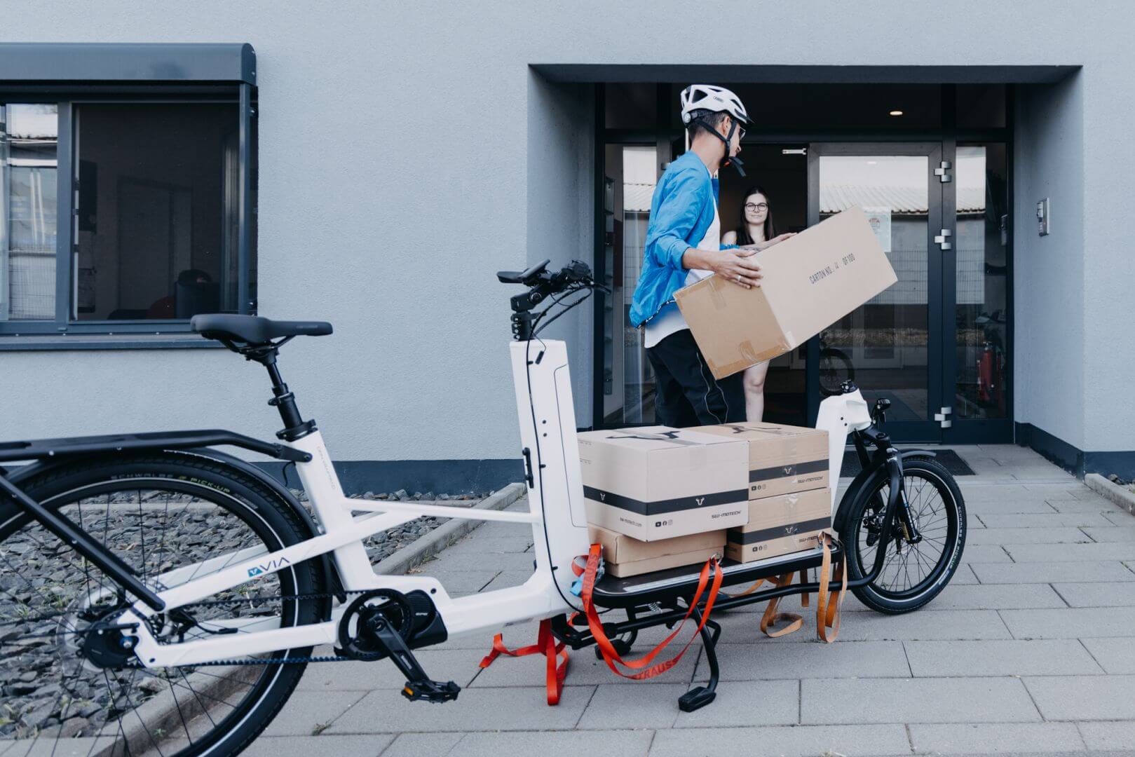Cargobike with boxes