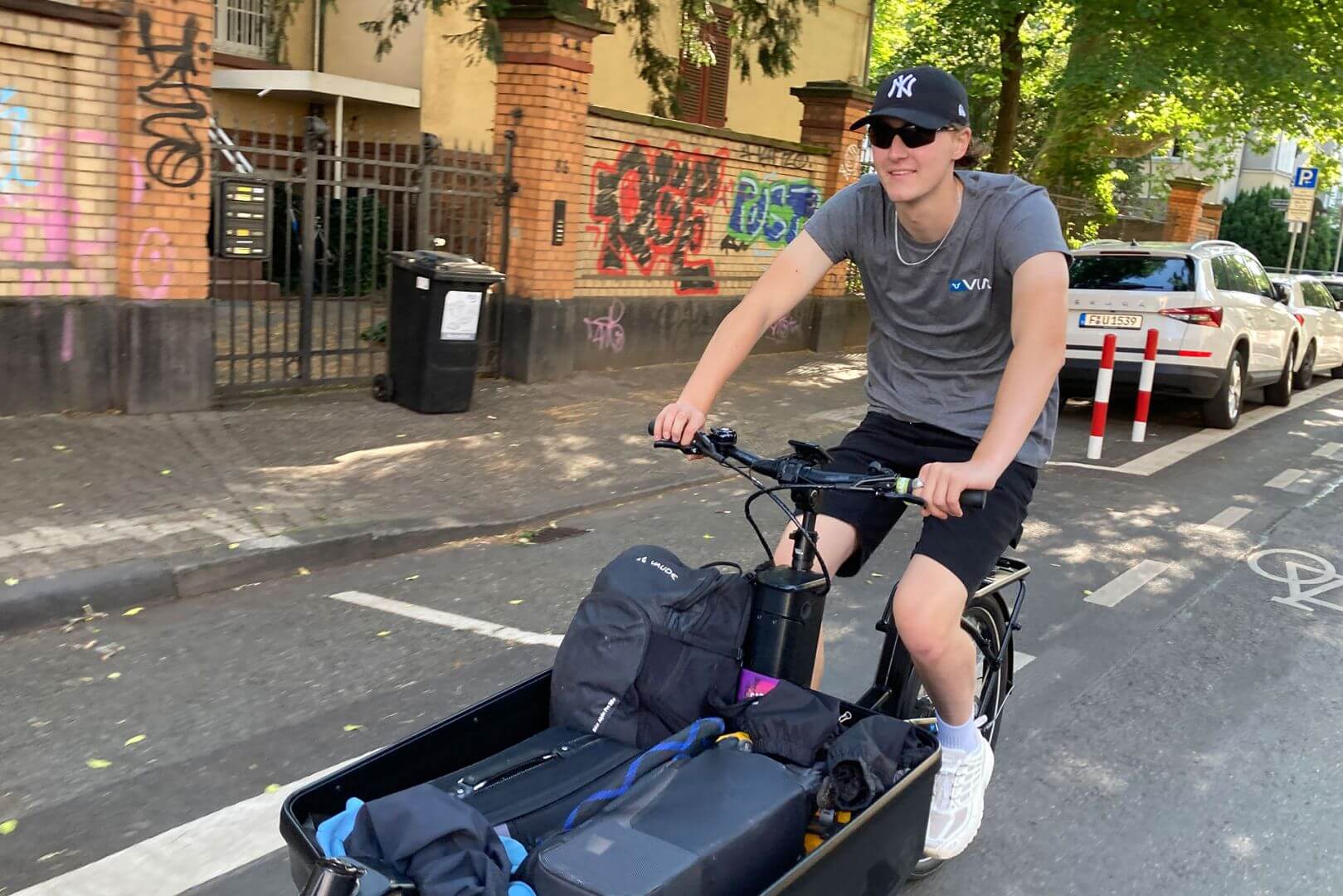 Lastenrad im Stadtverkehr