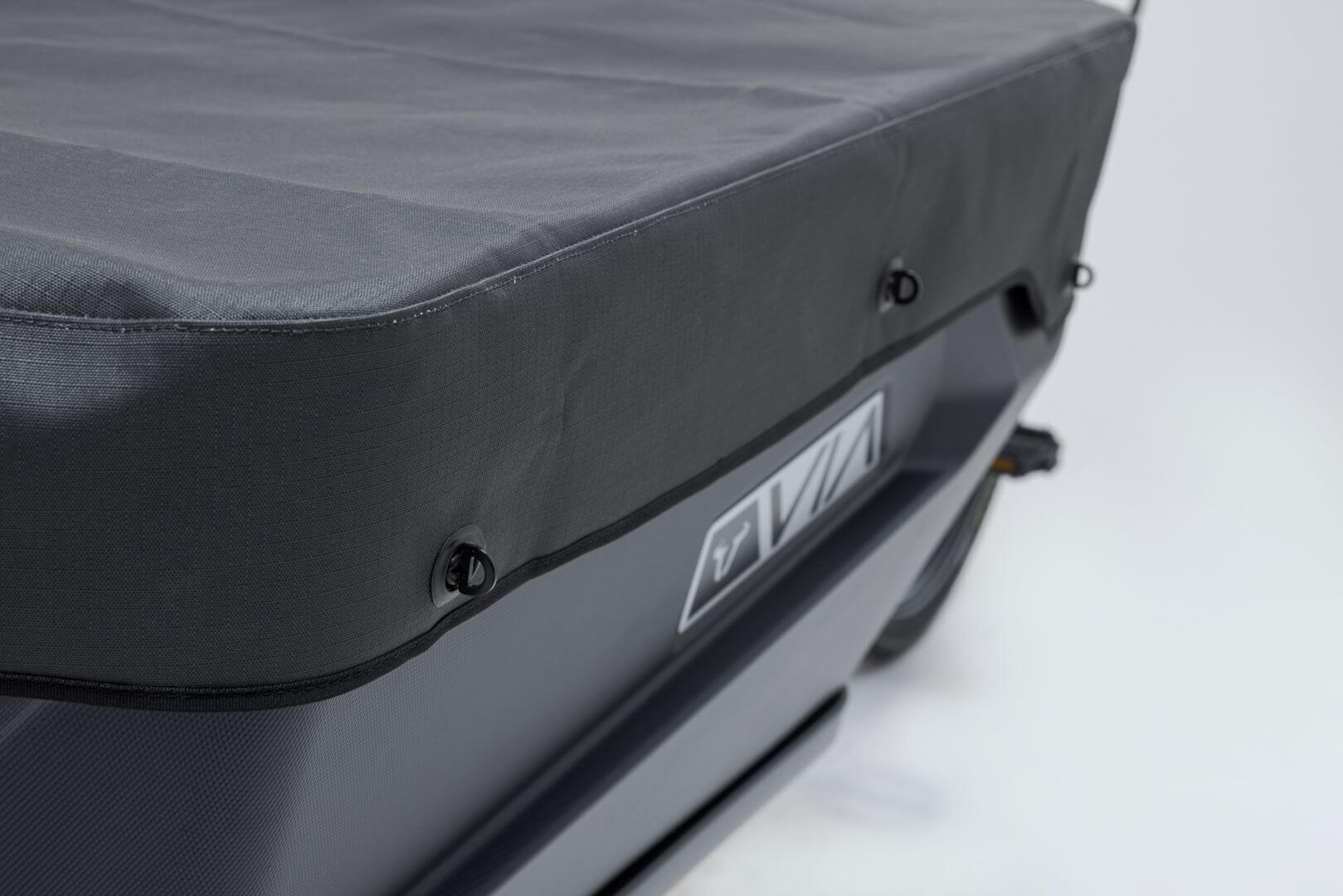 Abdeckplane Box VIA Lastenrad Befestigung