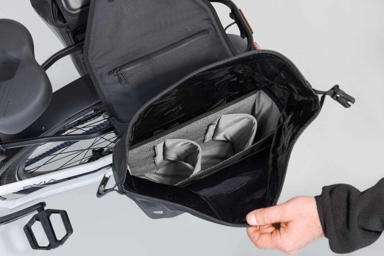 SysBag WP Seitentasche VIA Lastenrad Innen