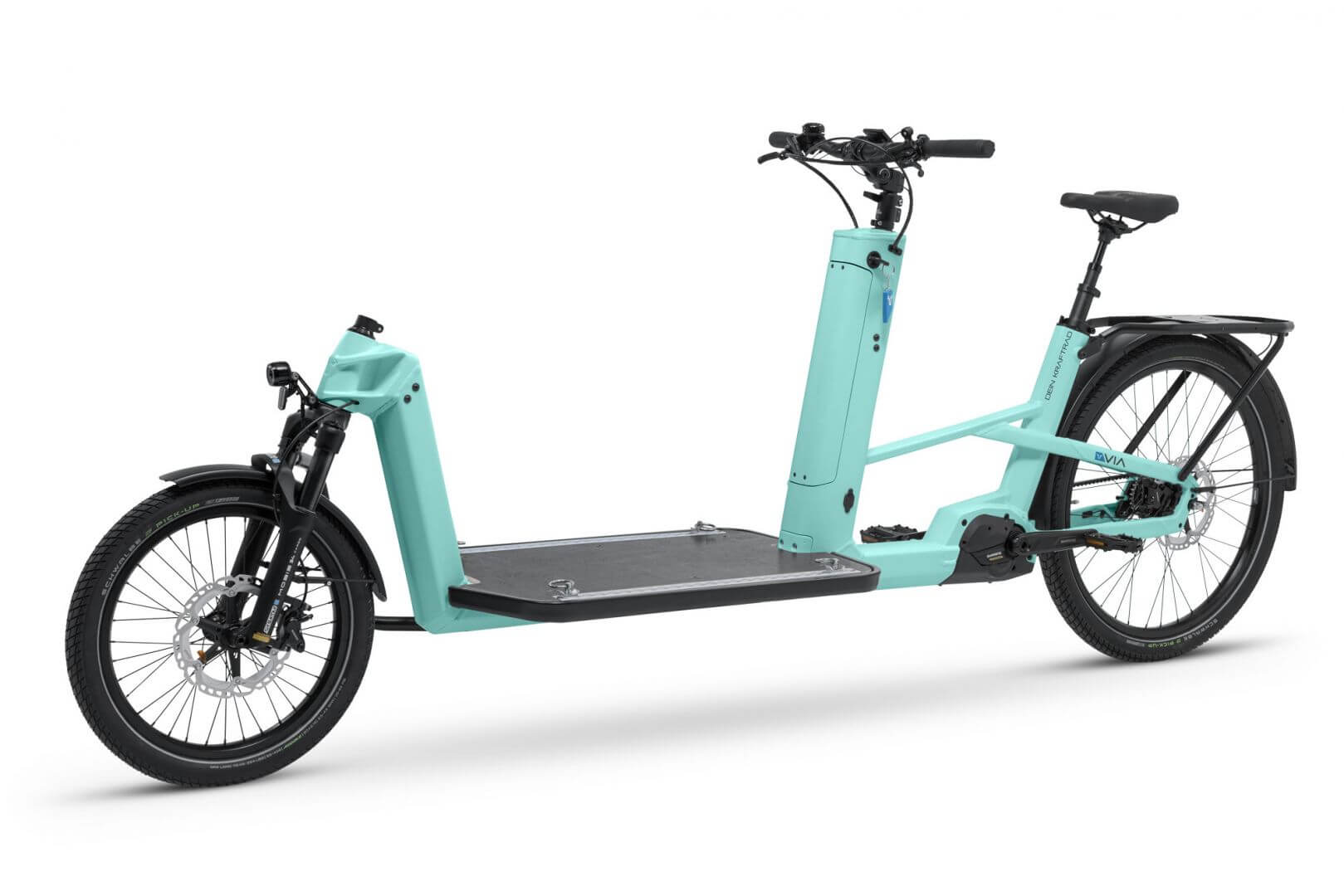 VIA 1 Flatbed E-Cargo bike lightgreen